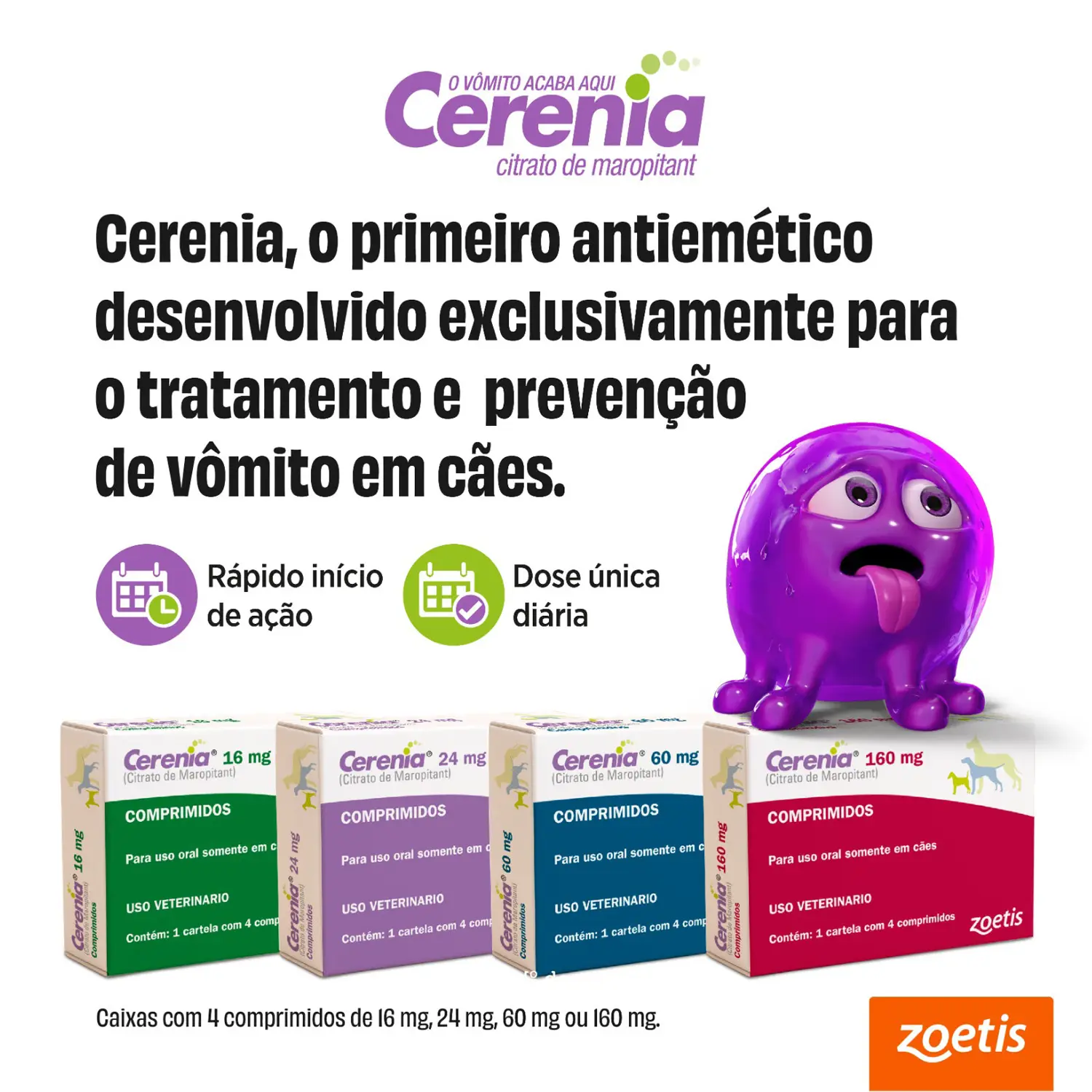 Antiemético Cerenia 60mg para Cães